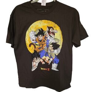 Dragon Ball Z Great Transform Men's XL Dark Brown Shirt Goku Vegeta NWT NEW